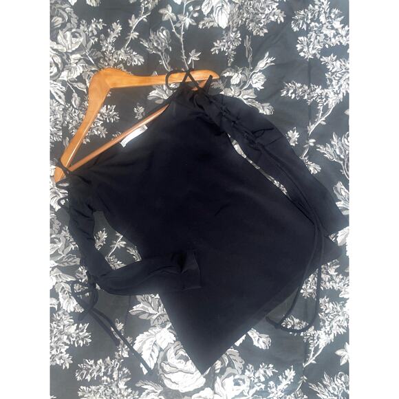 SUSANA MONACO (Revolve) Hailey Off Shoulder Top w Lace Up Sleeves - Picture 8 of 8